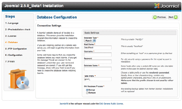 Capacidad para soportar y gestionar otras bases de datos (imagen de la instalación)