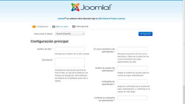 Instalación Joomla! 3.2