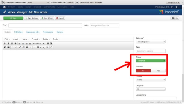 Filtros sin molestias y mejoras en los botones de Joomla! 3.2