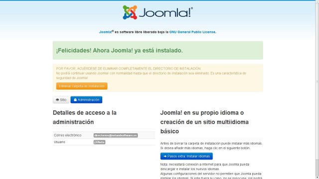 Instalación Joomla! 3.2