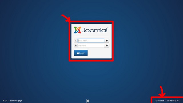 Acceso a la administración de Joomla! 3.2