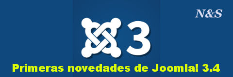 Primeras novedades de Joomla! 3.4