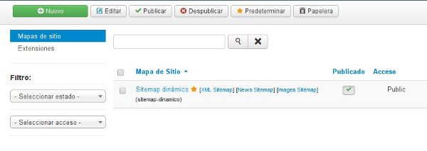 Sitemaps para news o imágenes de Google con Xmap